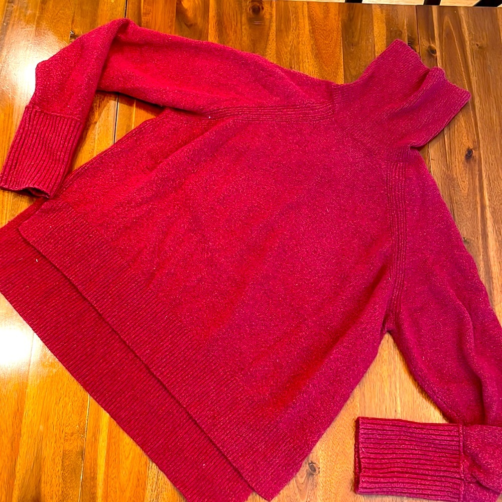 J Crew Women’s Sweater. Gently used. A deep burgundy color. 30% merino wool
